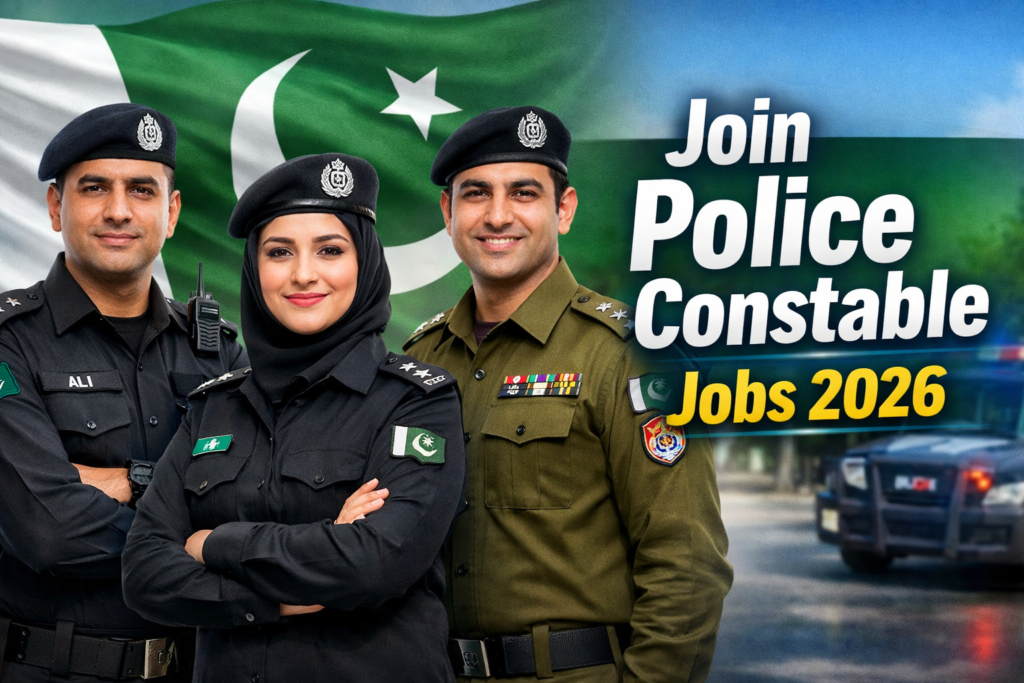 Join Police Constable Jobs-New 2026 Punjab Police jobs As Constable are Available