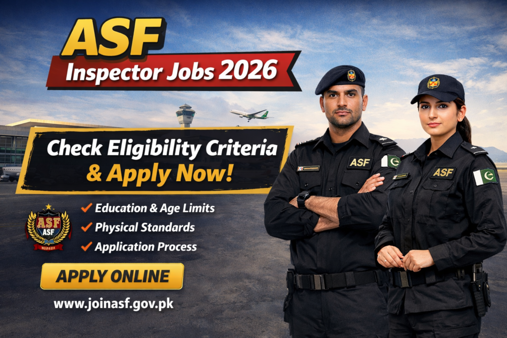 ASF Inspector Jobs  2026-Check Eligibility Criteria and Apply Now