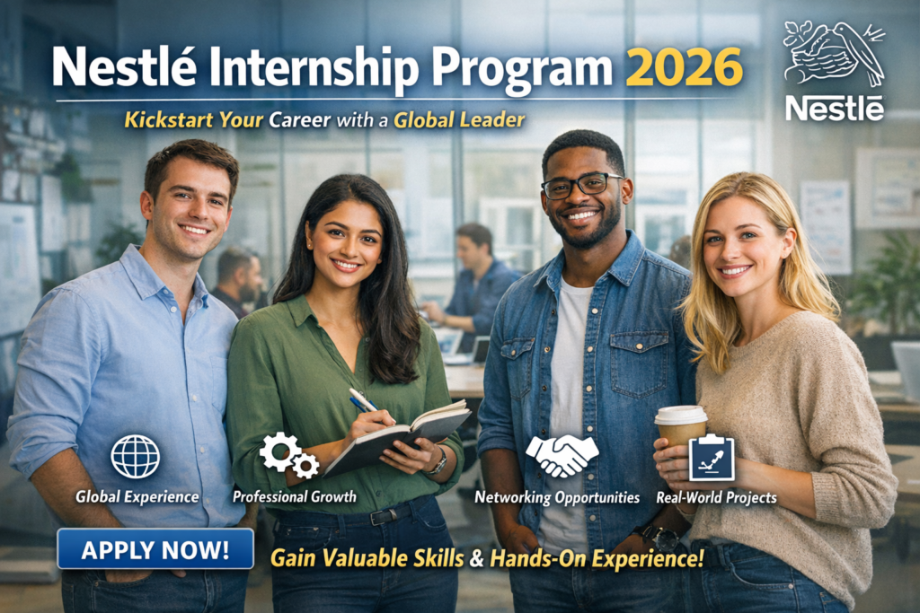 Nestle Internship Program 2026 - Apply Now Online