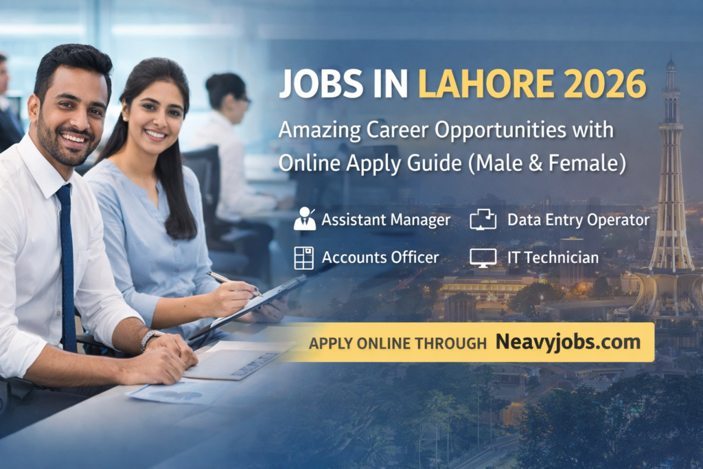 Jobs in Lahore 2026 – Online Apply Guide (Male & Female)