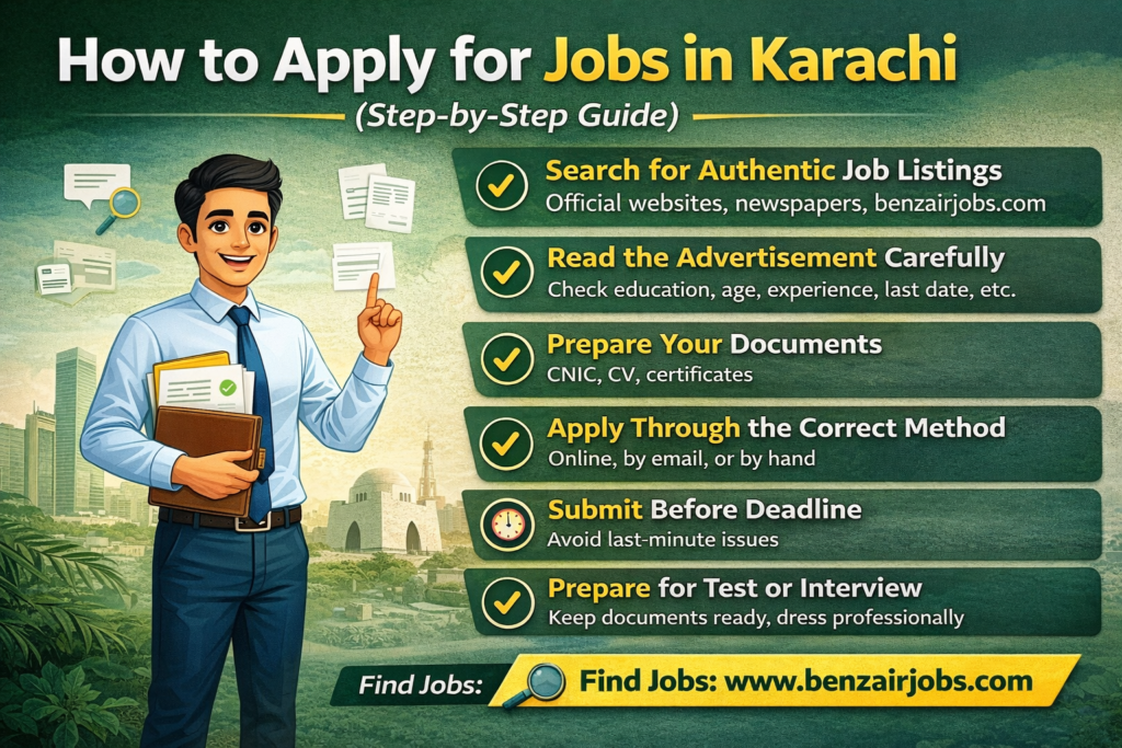 Jobs in Karachi 2026 – Latest Government & Private Vacancies Apply Now