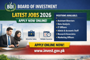 Latest Board of Investment Jobs 2026-Apply Now Online